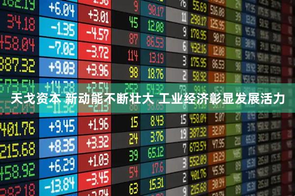 天戈资本 新动能不断壮大 工业经济彰显发展活力