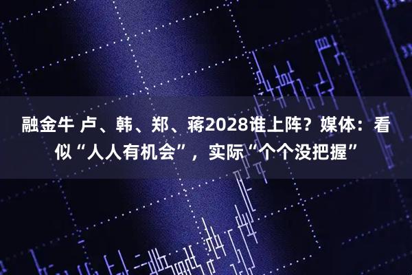 融金牛 卢、韩、郑、蒋2028谁上阵？媒体：看似“人人有机会”，实际“个个没把握”